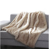 Thiele Luxury Tip Dye Throw, Beige Mink (#K1650)