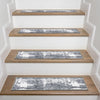 26'' L x 8.6'' W Thigpen Distressed Contemporary Non-Slip Gray/Ivory Stair Tread (Set of 13)