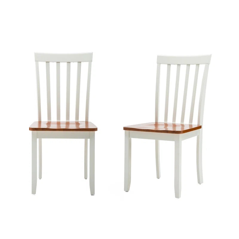 SET OF 2 Thorp Solid Wood Slat Back Side Chair