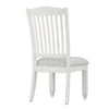 Thorsby Cotton Slat Back Side Chair in Antique White (Set of 2) CYB621