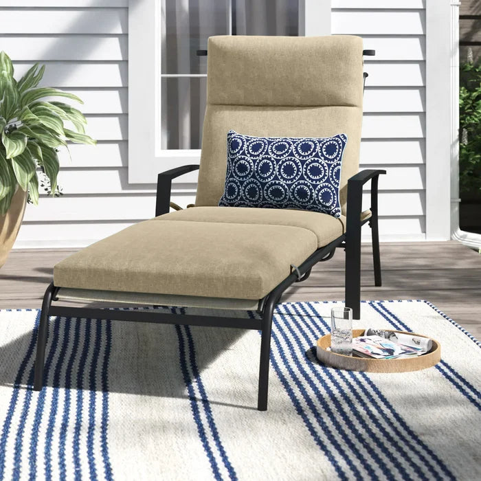 1 - Piece Outdoor Seat/Back Cushion 24'' W x 44'' D
