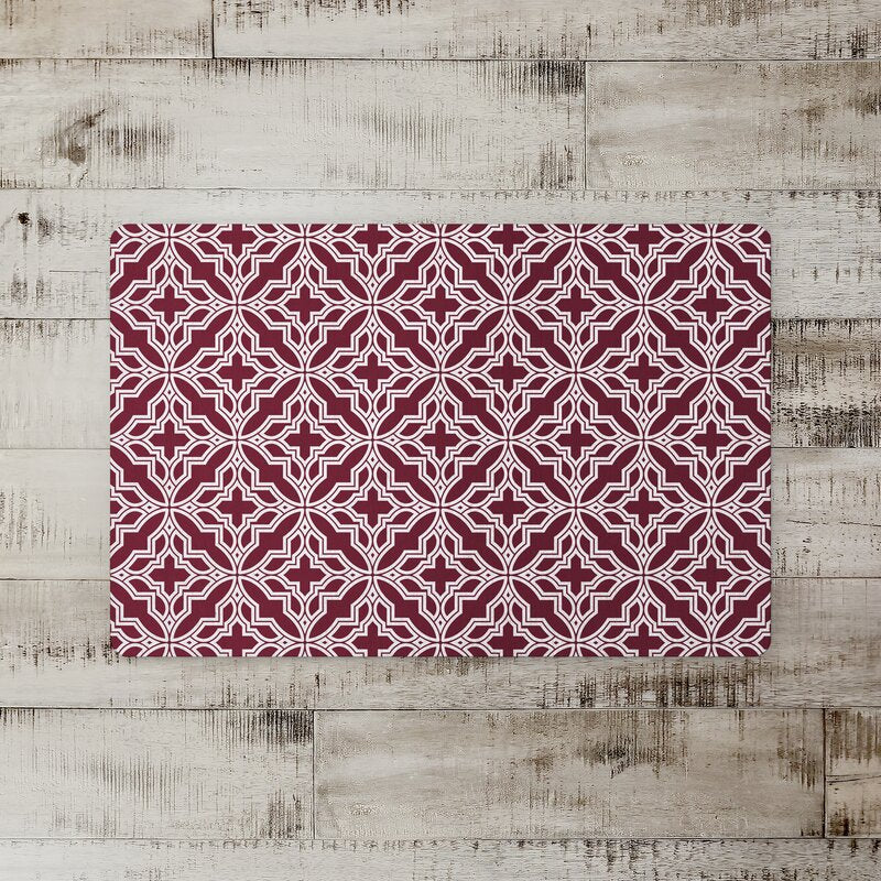 Berry Tieman Quatrefoil Kitchen Mat LC644