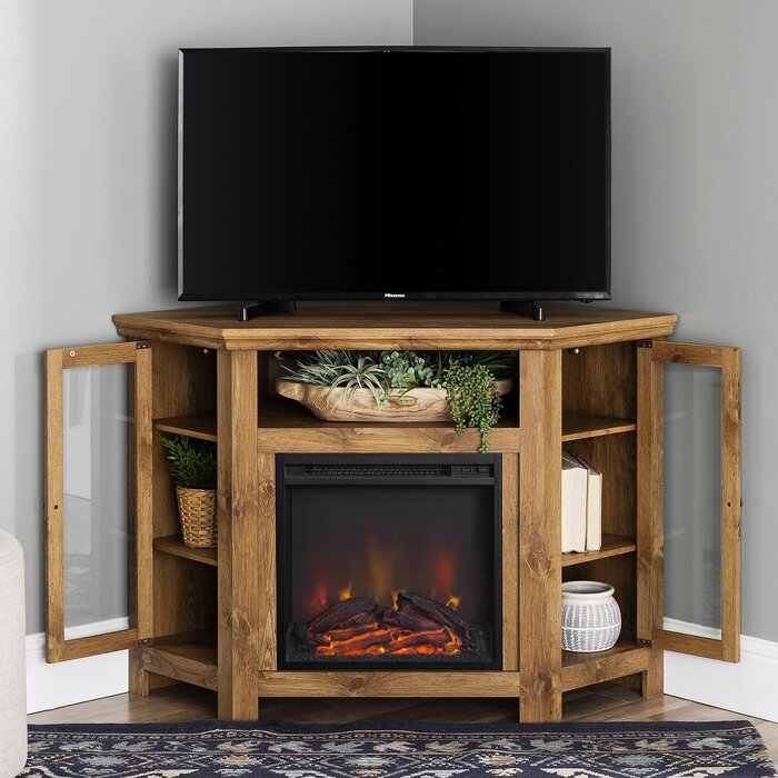 Barnwood Tieton Corner TV Stand for TVs up to 50" LX5621