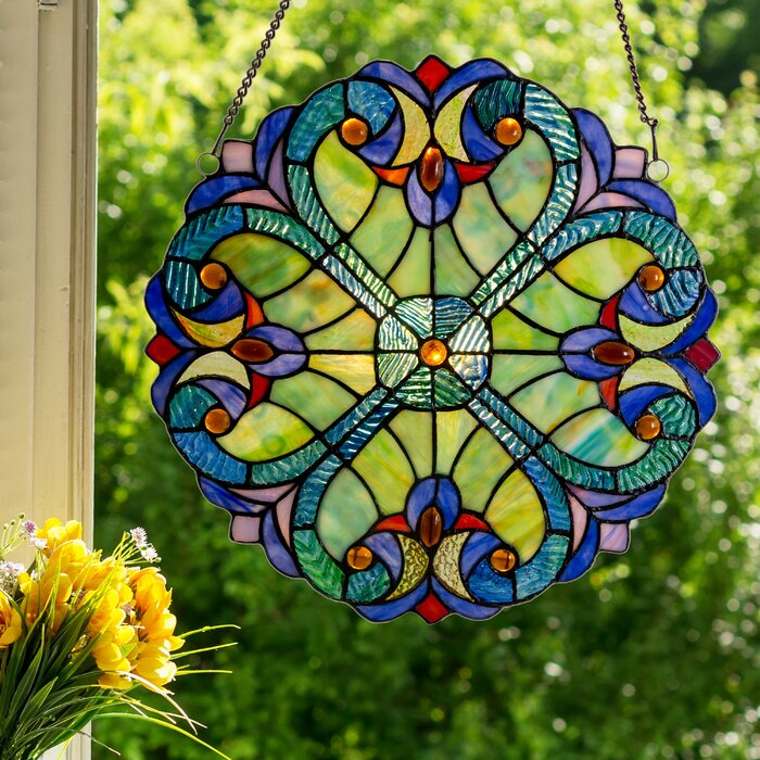 Tiffany Stained Glass Window Panel