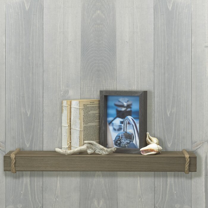 Toler MDF Wall Shelf, Brown - 24" x 6" x 3" (#K4344)