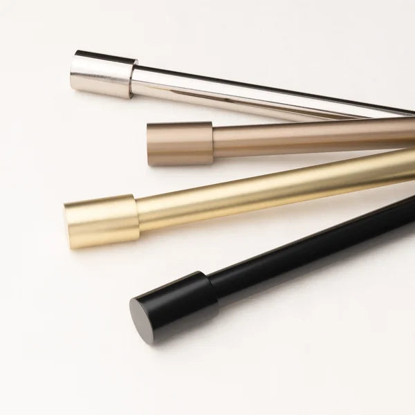 48" - 84" Bronze Totham Adjustable 1" Double Curtain Rod