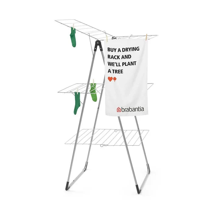 51.57" H x 26.38" W x 1.97" D Tower Folding Clothes Drying Rack