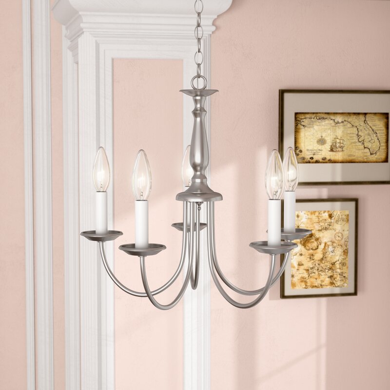 Bibbins 5 -  Light Candle Style Classic/Traditional Chandelier QL287