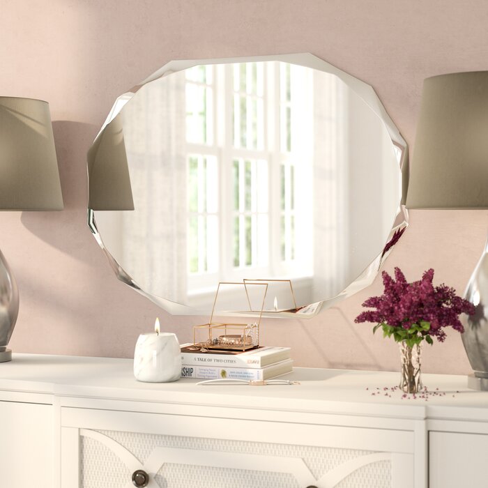 Traditional Frameless Diamond Wall Mirror #J43