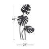 Load image into Gallery viewer, Traditional Leaf Metal Wall Decor, Black (#19A)