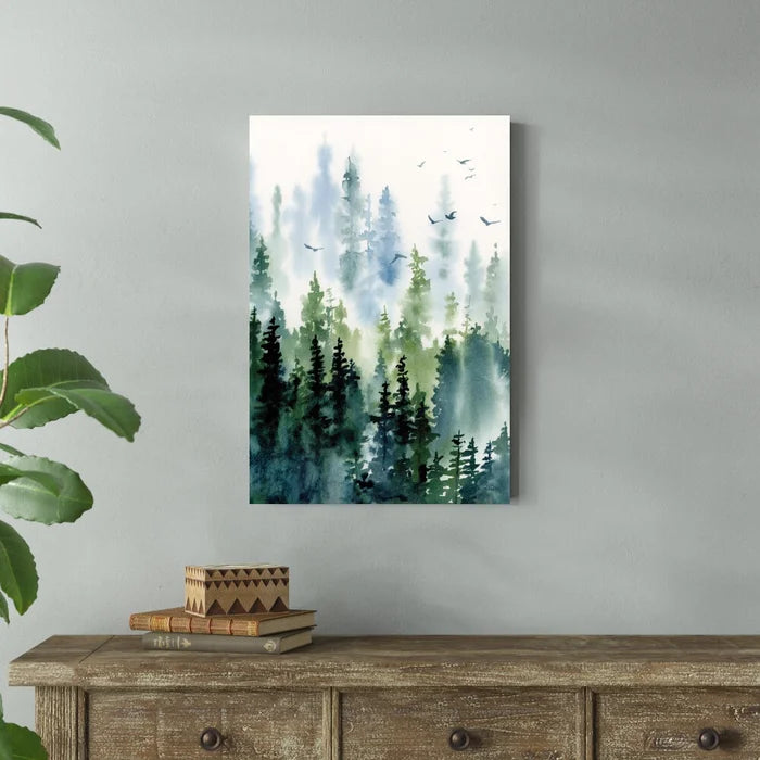 30" H x 20" W x 1.25" D Treeline by Katrina Pete - Wrapped Canvas Painting