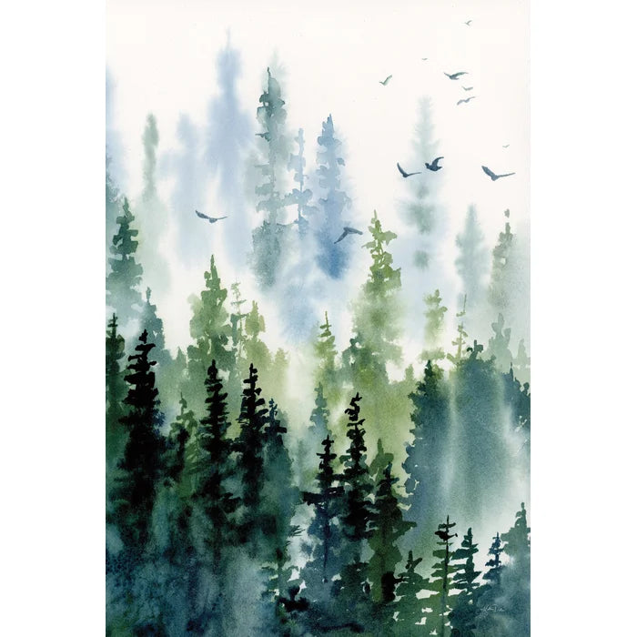 30" H x 20" W x 1.25" D Treeline by Katrina Pete - Wrapped Canvas Painting
