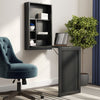 Trevion Floating Desk, Black #HA254