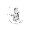 Beige Trevor Rabbit Statue CL467