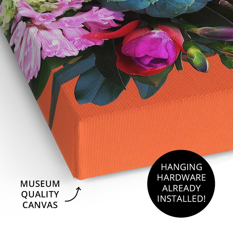 24" H x 24" W x 1.25" D Tropical Lush Garden Square II by Marie Elaine Cusson - Painting on Canvas B57-HS185