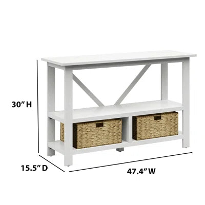 White Truckee 47.38'' Console Table