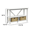 White Truckee 47.38'' Console Table