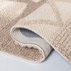 Tulane Geometric Handmade Tufted Wool Area Rug in Beige rectangle 8'x10'