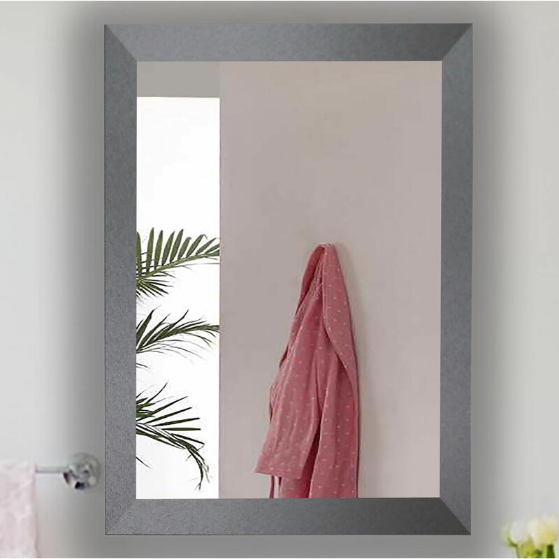 45.5" H x 39.5" W Tungsten Smokestack Bathroom/Vanity Mirror CYB392