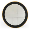 Tunis Round Modern Accent Mirror, Antique Gold/Black #HA188