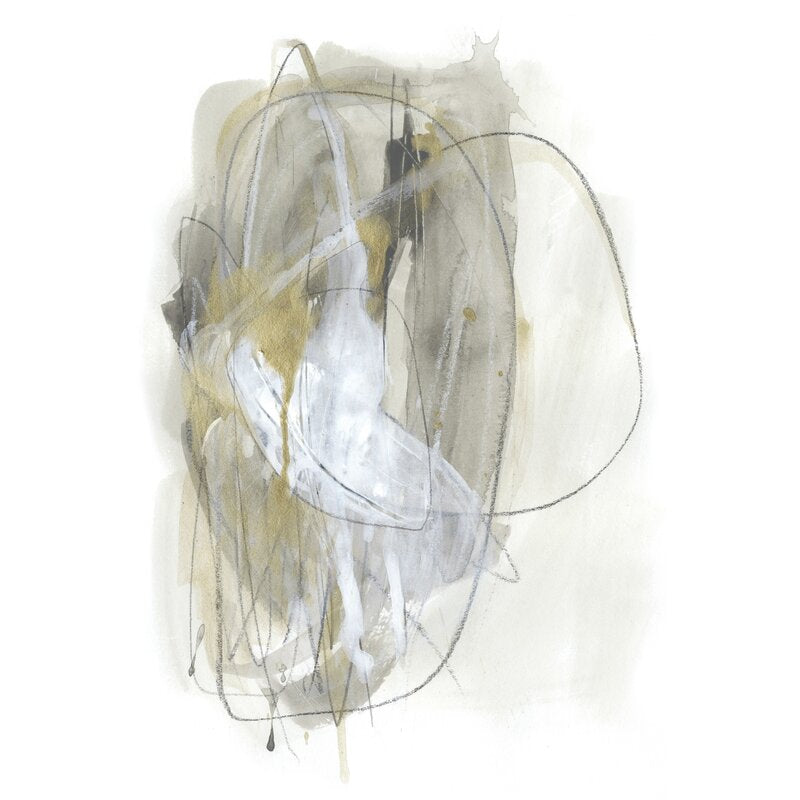 30" H x 20" W x 1.25" D Turbulent III by June Erica Vess - Wrapped Canvas Painting KB2442-A4-B3-P2