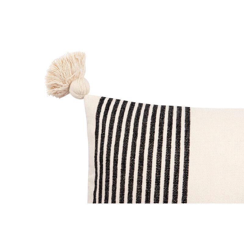 Black Turin Rectangular Pillow #CR1101