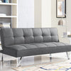 Load image into Gallery viewer, Twin 66.1&quot; Tufted Back Convertible Sofa, Charcoal (#K3931)