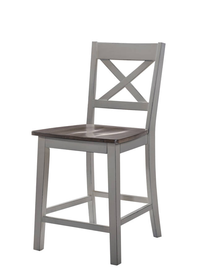 Altamirano Solid Wood 24" Counter Stool (Set of 2) LX4814