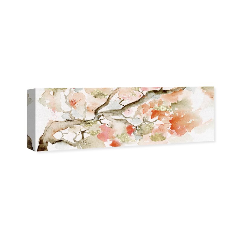 'Under The Blossom Tree Sandstone' Painting Print on Canvas CA408v