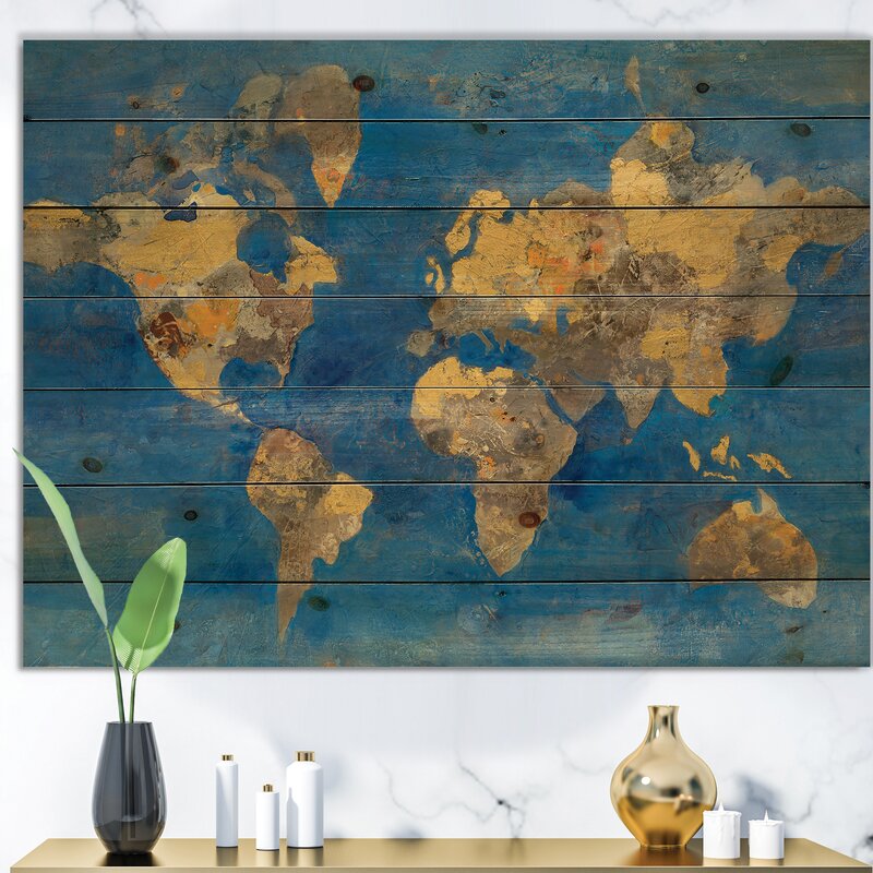 36" H x 46" W x 1.5" D Unframed Print on Wood HB328