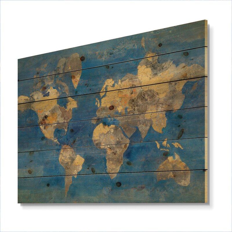 36" H x 46" W x 1.5" D Unframed Print on Wood HB328