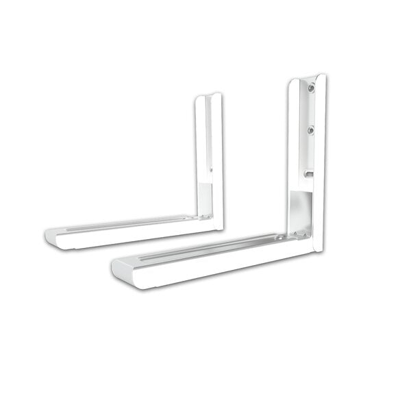 White Universal Wall-Mounted Microwave Bracket (Set of 2) CA157