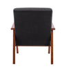 Gilene Suede Fabric Accent Chair with Beechwood Legs