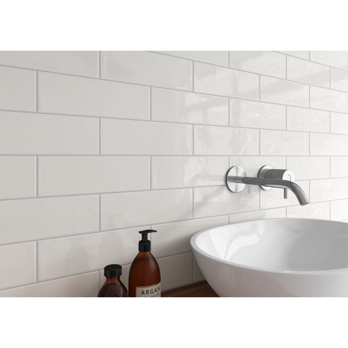 14 BOXES - Urbano 4" x 12" Ceramic Subway Tile, White - 140 Square Feet **2 Additional Boxes (20 square feet) Included** (#K6398 - 16 BOXES)