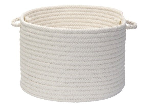 14" H x 24" W x 24" D White Utility Fabric Basket K7261