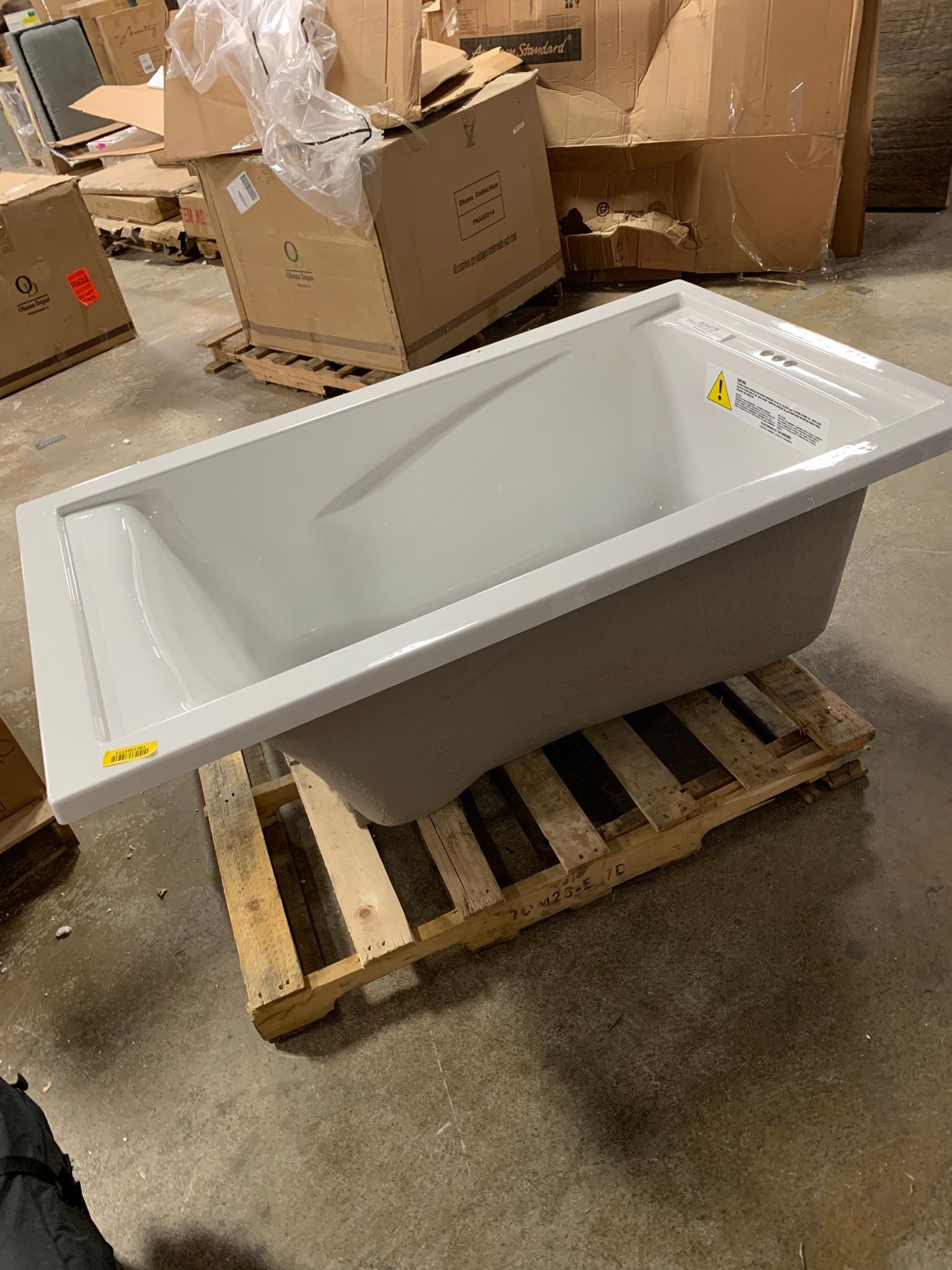 Evolution 60" x 36" Drop in Soaking Fiberglass Bathtub CYB870