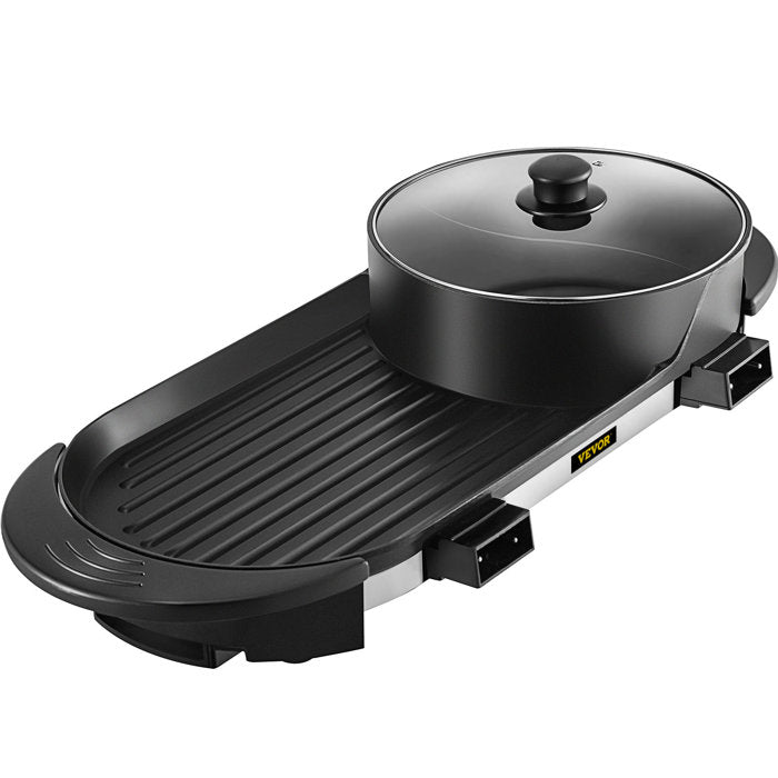 26.4" W x 11" D Portable Indoor/Outdoor Use 2 - Burner Countertop Electric Grill