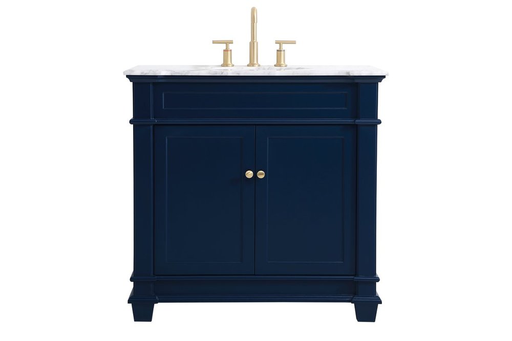 36 inch Single Bathroom Vanity set in Blue (TWTX7) KBO397