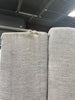 Beverly Fine Andes Furniture with Faux Leather Microfiber Sofa Set with Ottoman, Wood, Light Gray CA440