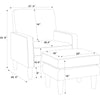 Vacaville 27.5'' Wide Armchair and Ottoman