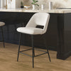 White Valdez Counter Stool (23” Seat Height) (Set of 2)