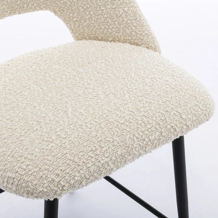 White Valdez Counter Stool (23” Seat Height) (Set of 2)