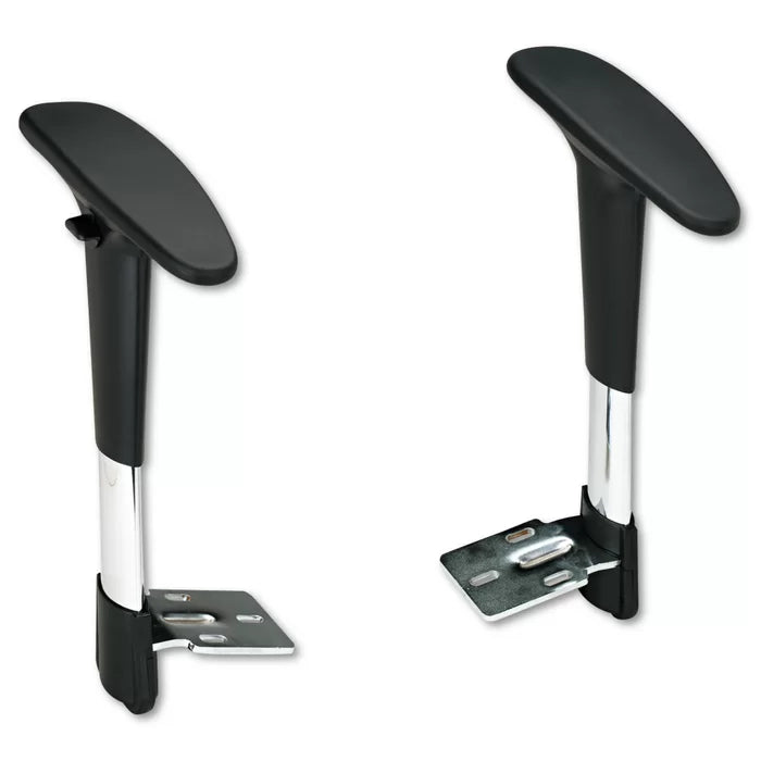 Van Horne Adjustable T-Pad Extended-Height Chairs Arms, (Set of 2)