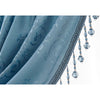 Blue Vandervoort Shiny Jacquard Swag 47
