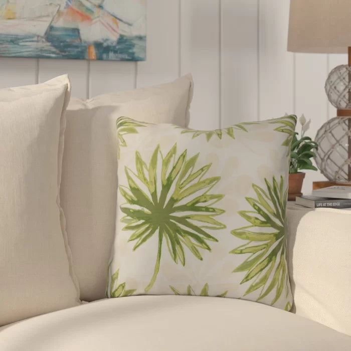 18" H x 18" W x 3" D Green Vathylakas Square Pillow Cover & Insert