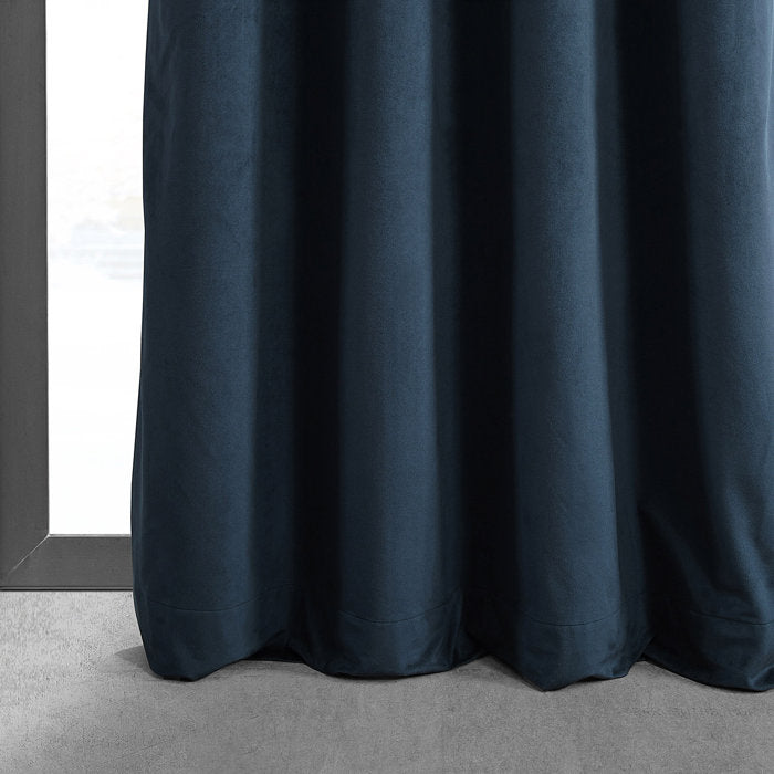 50" W x 84" L Velvet Grommet Thermal Blackout Curtain Panel, (Set of 2)