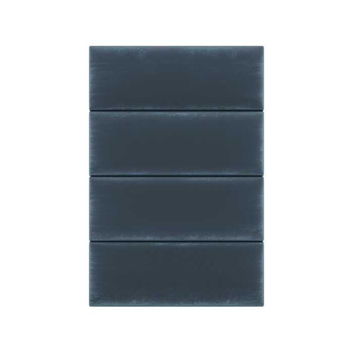 Set of 4 - Velvet Wall Paneling, Peacock Blue (#65)