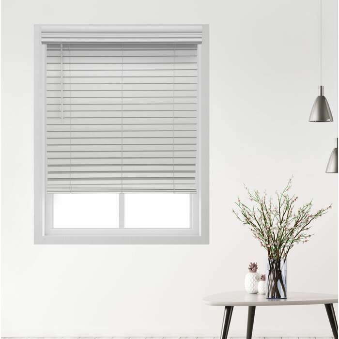 White Deluxe Cordless Faux Wood Room Darkening Horizontal/Venetian Blind 31” W x 48”L (Set of 8) #HA752