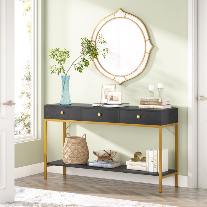 Black Venkat Console Table