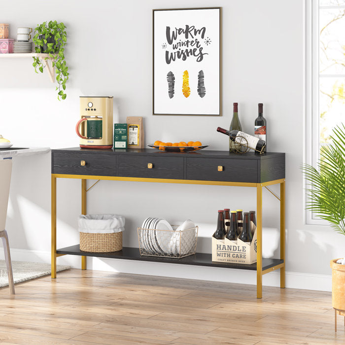 Black Venkat Console Table